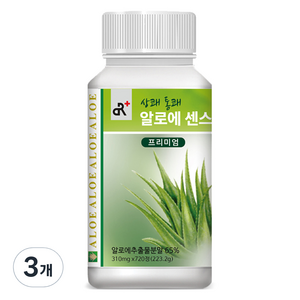 두리농산 상쾌통쾌 알로에 센스정 프리미엄 720정, 223.2g, 3개