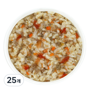 짱죽 유아용 실온 이유식 완료기 아기밥, 혼합맛(비프/토마토), 160g, 25개