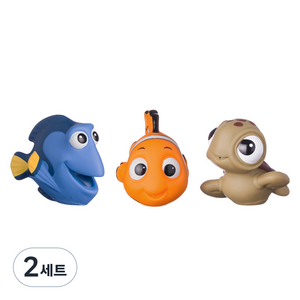 디즈니 유아용 니모를 찾아서 물총놀이 장난감 목욕 완구 3종 세트, 도리 + 니모 + 크러쉬, 2세트