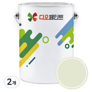 디오페인트 세라믹플러스 결로 곰팡이 방지용 페인트, 뉴트럴62 컴포트민트, 4L, 2개
