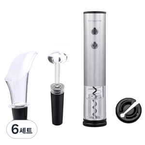 벨라쿠진 전동 와인오프너 세트, 혼합색상, 6세트