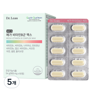 닥터린 메가 비타민B군 맥스, 60정, 5개