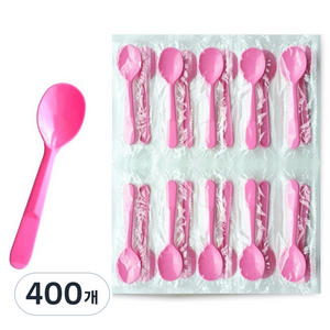 생활을그리다 미니미니 스푼 핑크 8.5cm, 1개, 400개