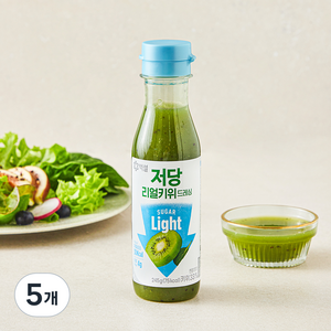 백설 저당 리얼키위 드레싱, 245g, 5개
