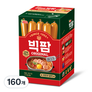 롯데웰푸드 빅팜 소시지, 60g, 160개