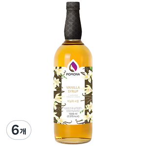 포모나 바닐라 시럽, 1L, 6개