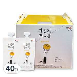 짱죽 쌀눈 호박죽 스파우트형, 140g, 40개