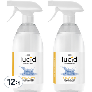 디볼베르 루시드 손소독제 스프레이 에탄올, 500ml, 12개