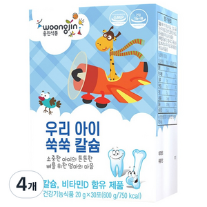 웅진 우리 아이 쑥쑥 칼슘 젤리 30p, 600g, 4개