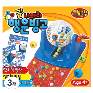 애들랜드 금나와라 행운빙고 보드게임, 혼합색상, 3개