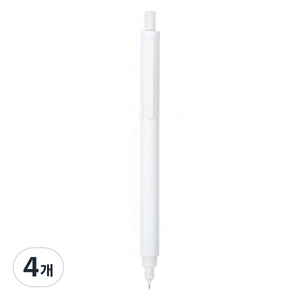 카코 로켓 샤프 화이트, 4개, 0.5mm