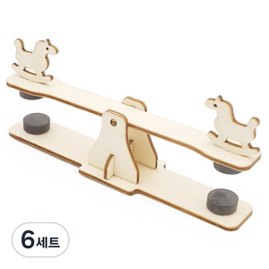 티처스 STEAM 자력반동 자석 시소 만들기 M-13, 6세트