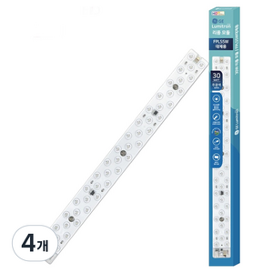 루미트론 플리커프리 리폼 HD LED 형광등 대체용 30W, 주광색, 4개