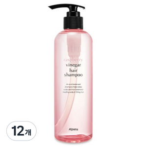 어퓨 라즈베리 식초 헤어 샴푸, 500ml, 12개