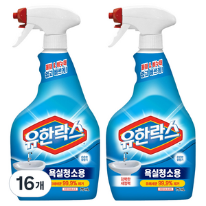 유한락스 욕실청소용 세정제, 715ml, 16개