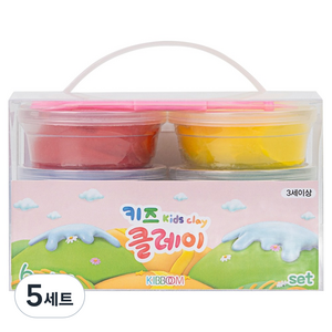 키즈 클레이 6종 세트, 혼합색상, 10g, 5세트