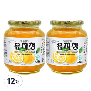 견과공장 겨울향기 유자청, 1kg, 1개입, 12개