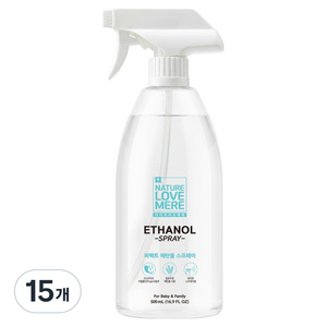 네이쳐러브메레 퍼펙트 에탄올 스프레이, 15개, 500ml