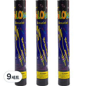 파티쇼 콘서트 야광 팔찌 5mm 15p 세트, 랜덤발송, 9세트