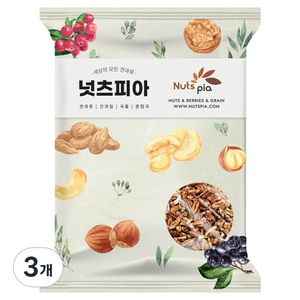 넛츠피아 피칸 분태, 3개, 500g