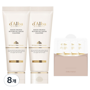 달바 화이트 트러플 리턴 오일 크림 클렌저 튜브, 100ml, 8개