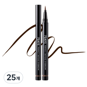 토니모리 7DAYS 퍼펙트 타투 아이브로우 0.4g, 04 다크브라운, 25개