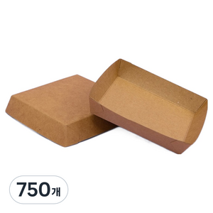 제이팩토리 크라프트 일회용 정사각 종이접시 11 x 11 x 2.4 cm, 750개, 1개입