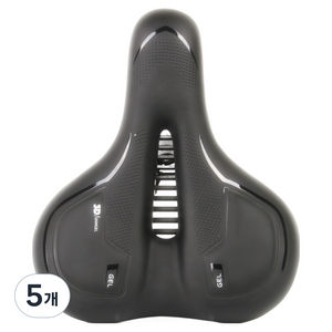 젤큰 3D 자전거 안장 젤에어쿠션 45mm, 블랙, 5개