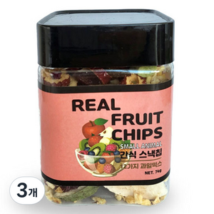 그로비타 소동물 프리미엄 종합 과일 간식, 74g, 3개
