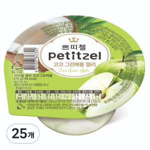 쁘띠첼 코코그린애플 푸딩 1개입, 25개, 210g