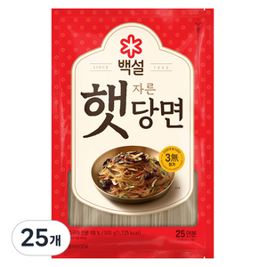 백설 햇당면, 500g, 25개