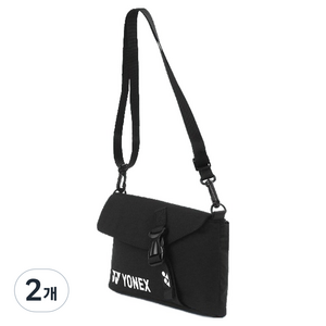 요넥스 미니 숄더백 BA32505EX, 블랙, 2개