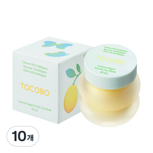 토코보 레몬 슈가 스크럽 립 마스크 20ml, 1개입, 10개