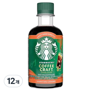 스타벅스 커피 크래프트 시그니처 캐러멜향, 12개, 1개입, 260ml