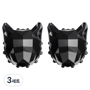 디캣 차량용 방향제 미러블랙 2p + 리필액 30ml + 일반클립 2p + 장클립 2p + 리필링 4p + 포장박스 + 쇼핑백 세트 전차종호환, 3세트, 블랙체리향