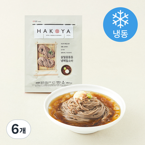 HAKOYA 살얼음 동동 냉메밀소바 2인분 (냉동), 948g, 6개