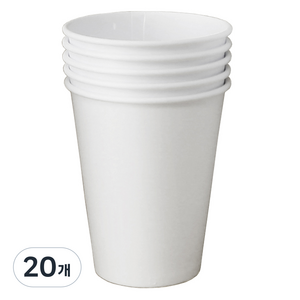 블룸엣홈 카페 무지 종이컵 240ml, 25개입, 20개