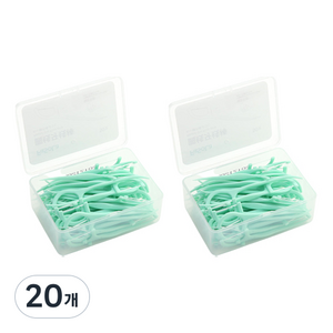 FaSoLa 초미세 치실 그린 8cm x 2.2cm, 50개입, 20개