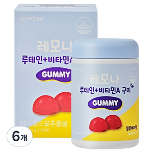 레모나 루테인 비타민A 구미, 60정, 6개