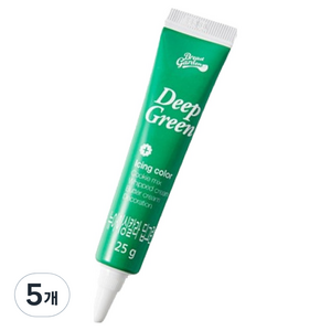 브레드가든 아이싱칼라 식용색소 딥그린, 25g, 5개