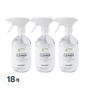 퓨어닷 NEW 아기 욕조클리너, 500ml, 18개