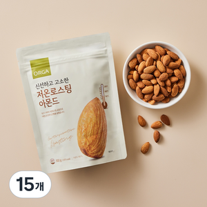 올가홀푸드 저온로스팅 아몬드, 300g, 15개