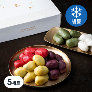 5색 찹쌀송편 선물세트 (냉동), 5세트, 1.2kg