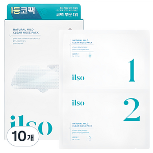일소 네추럴 마일드 클리어 노우즈 팩, 5개입, 10개