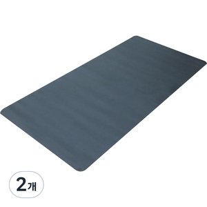 베러바이즈 캠핑 감성 가죽 테이블 식탁보 매트 55 x 115 cm, 블랙, 1단, 2개
