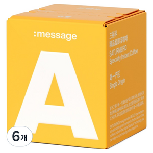 새턴버드 메시지 시리즈 콜드브루 커피 A 싱글 오리진 라이트 로스팅, 3g, 6개입, 6개