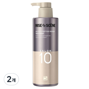 미쟝센 살롱10 펩타이드 리페어 단백질 트리트먼트 에센스팩, 2개, 500ml