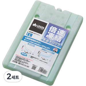 로고스 배속동결 빙점하 아이스팩 L, 1개, 2세트