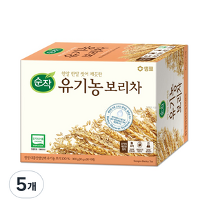 순작 유기농 보리차, 10g, 30개입, 5개