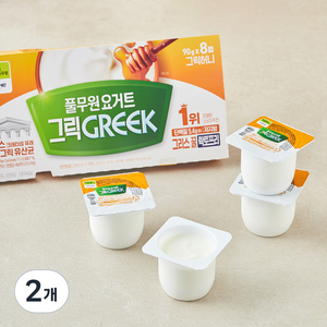 풀무원 그릭 허니 요거트 8개입, 720g, 2개